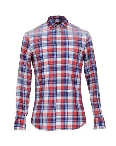 Dsquared2 Checked Shirt In Red