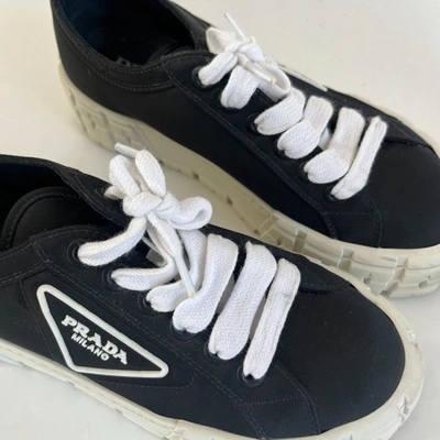 Pre-owned Prada Double Wheel Low-top Sneakers