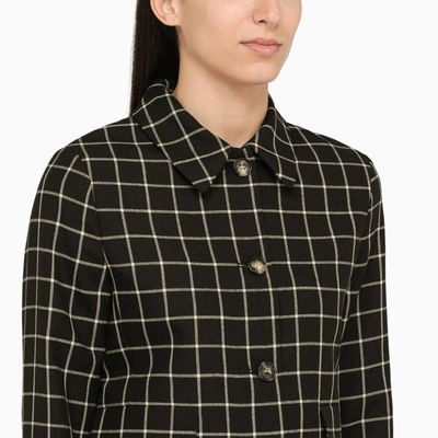 Shop Marni Black Check Pattern Short Jacket Women