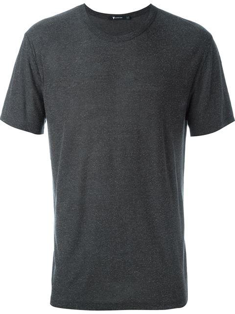 Alexander Wang T T By Alexander Wang Round Neck T-shirt - Grey | ModeSens