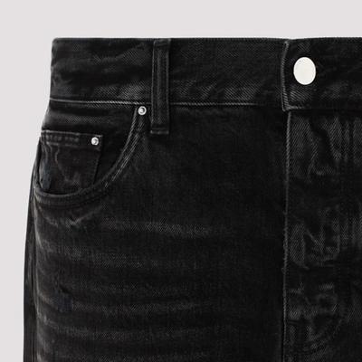 Shop Amiri Stack Straight Jeans In Black