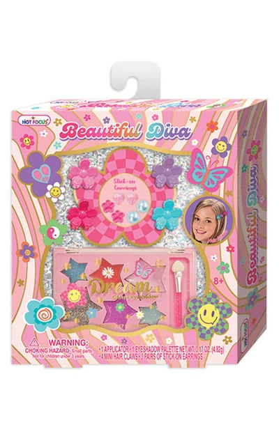 Shop Hot Focus Kids' Beautiful Diva Groovy Assorted Beauty Set In Multi