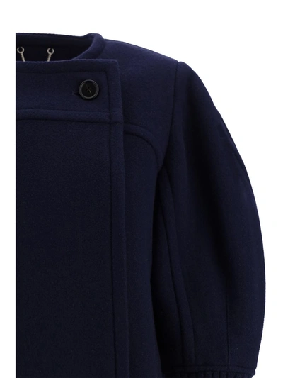 Shop Chloé Coats In Evening Blue