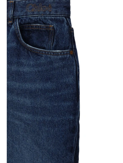Shop Chloé Jeans In Faded Denim