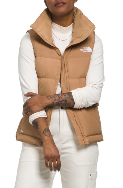 Shop The North Face Gotham Down Puffer Vest In Almond Butter