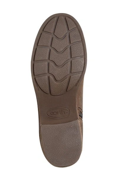 Earth Irene Block Heel Zip Bootie In Brown