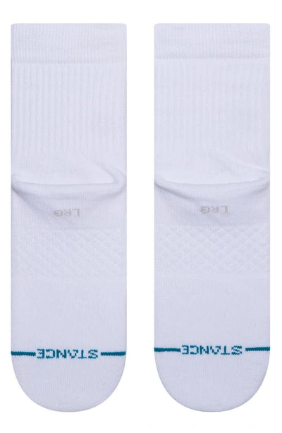 Stance Icon 3-pack Quarter Crew Socks In White