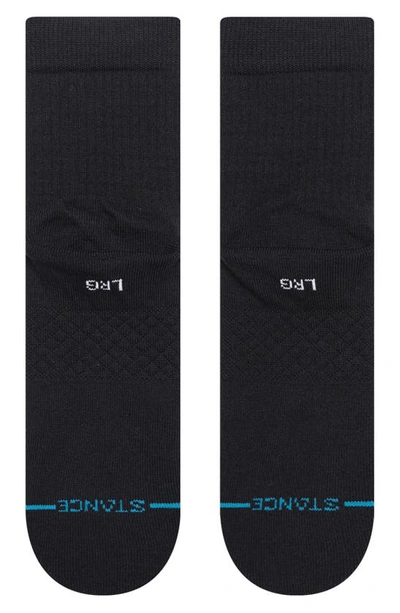 Shop Stance Icon 3-pack Quarter Crew Socks In Black