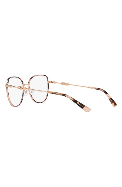 Michael Kors Empire 53mm Round Optical Glasses In Rose Gold