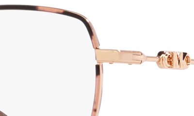 Michael Kors Empire 53mm Round Optical Glasses In Rose Gold
