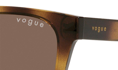 Shop Vogue Kids' 48mm Butterfly Sunglasses In Dark Havana