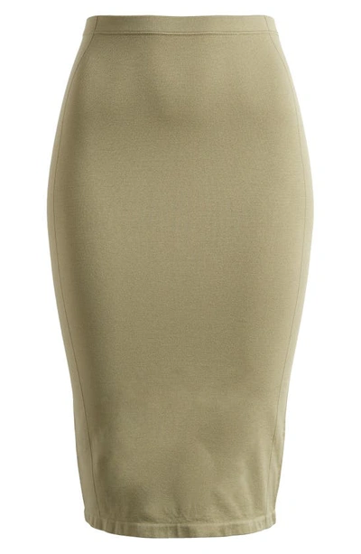 House Of Cb Shahla Pencil Skirt In Khaki