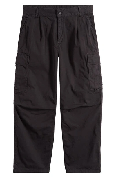 Shop Carhartt Cole Organic Cotton Twill Cargo Pants In Black