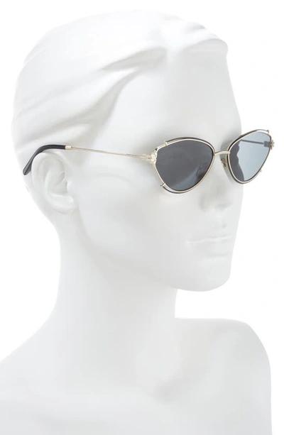 Shop Tory Burch 55mm Oval Sunglasses In Gold