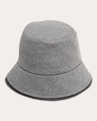 Shop Eugenia Kim Women's Suzuki Asymmetric Bucket Hat In Gray/charcoal