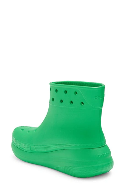 Shop Crocs Gender Inclusive Crush Waterproof Platform Boot In Grass Green