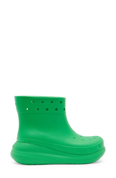 Shop Crocs Gender Inclusive Crush Waterproof Platform Boot In Grass Green