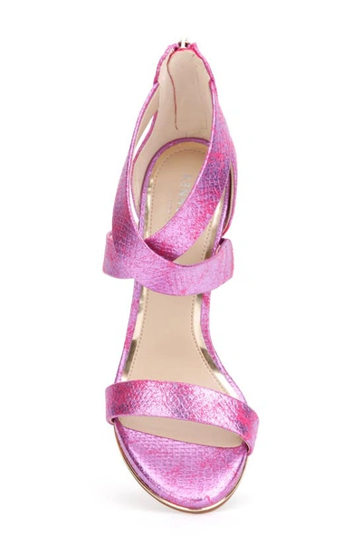 Kenneth Cole New York Brooke Cross Sandal Womens Zipper Open Toe Heel Sandals In Purple