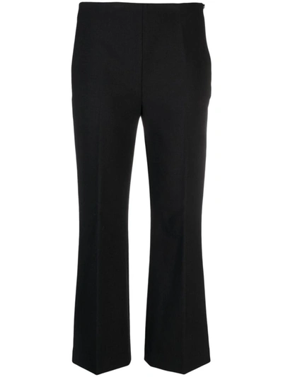 Shop Theory Cropped Kick Tailored Pant In Black