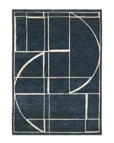 Stylehaven Rosette Geometric Hi-low Fringed Edge Area Rug