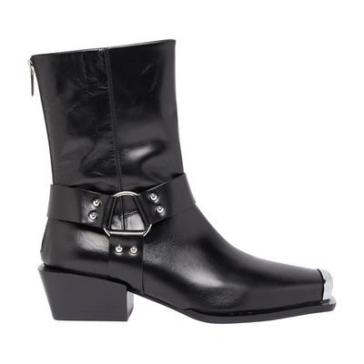 Shop Aeyde Wayne Western Boots In Black