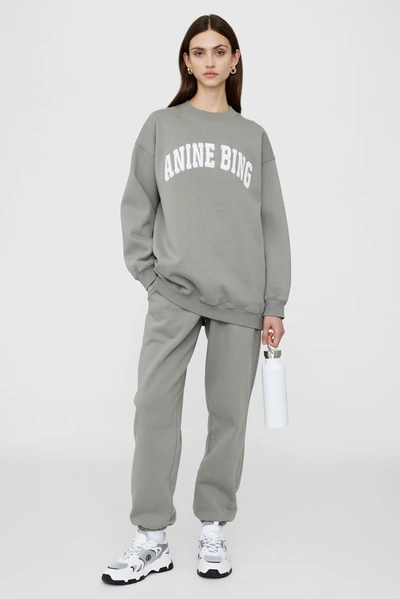 Shop Anine Bing Tyler Sweatshirt In Storm Grey