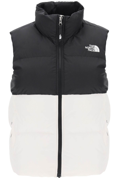 Shop The North Face Saikuru Puffer Vest In White, Black
