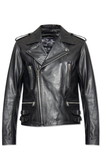 Shop Iro Leather Jacket In Black