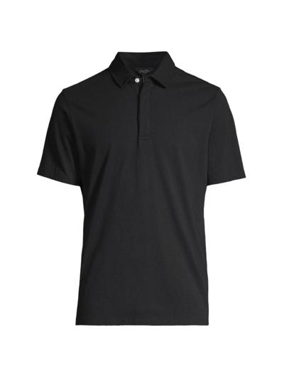 Shop Good Man Brand Men's Knit Polo Shirt In Black