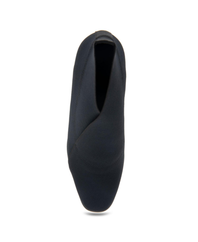 Shop Aerosoles Anini Boot-ankle Boot-wedge In Black Elastic