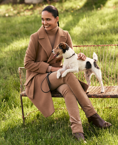 Ralph Lauren Stretch Corduroy Mid-rise Straight Pant In Polo Black