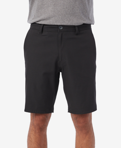 Shop O'neill Men's Reserve Light Check Hybrid 19" Outseam Shorts In Black