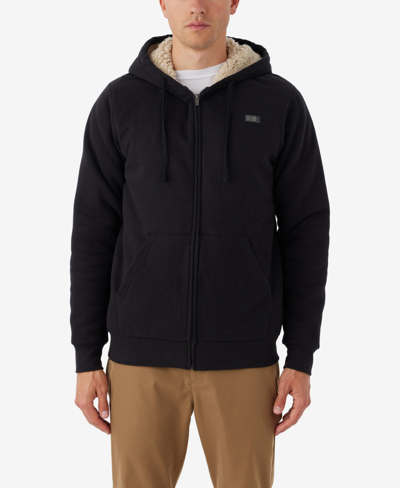 Shop O'neill Men's Fifty Two Sherpa Zip Sweatshirt In Black