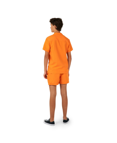 Shop Opposuits Big Boys Matching Shirt And Shorts, 2 Piece Set In Orange