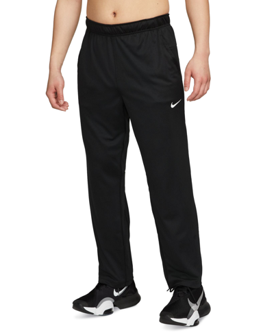 Shop Nike Men's Totality Dri-fit Open Hem Versatile Pants In Black,white