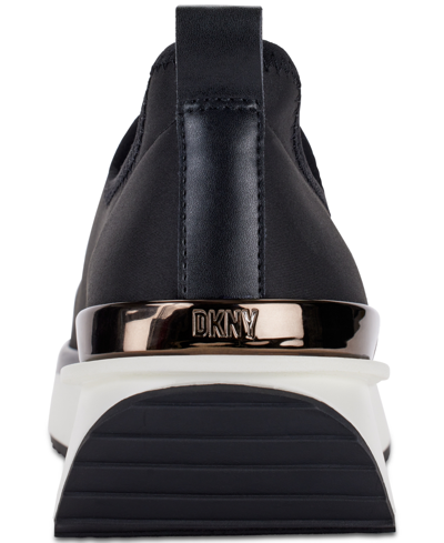 Shop Dkny Alona Slip-on Sneakers In Black