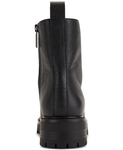 Karl Lagerfeld Women's Mela Embellished Combat Booties In Black