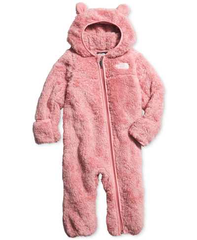 Shop The North Face Baby Boy Or Girls Bear One-piece Hooded Bunting In Shady Rose