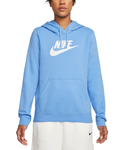 Nike Women s Sportswear Club Fleece Logo Pullover Hoodie In