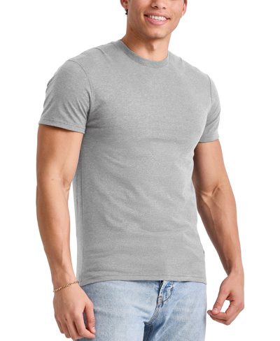 Shop Alternative Apparel Men's Hanes Originals Cotton Short Sleeve T-shirt In Light Steel