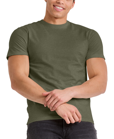 Shop Alternative Apparel Men's Hanes Originals Tri-blend Short Sleeve T-shirt In Military Green Tri-blend