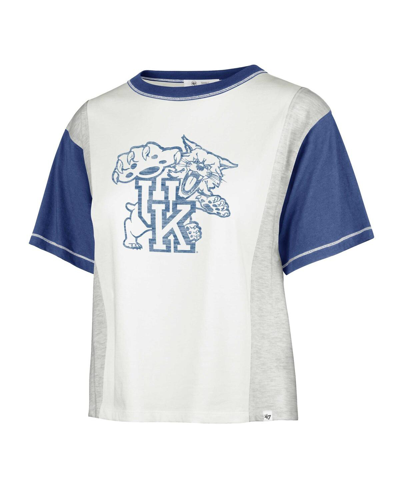 Shop 47 Brand Woman's ' White Distressed Kentucky Wildcats Premier Tilda T-shirt