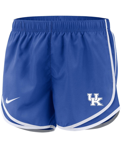 Shop Nike Women's  Royal Kentucky Wildcats Team Tempo Performance Shorts