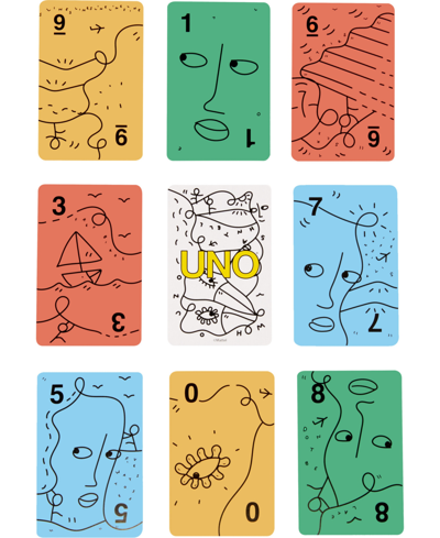 Shop Mattel Uno Artiste Shantell Martin Card Game For Kids, Adults And Family Night, Collectible Deck In Multi-color