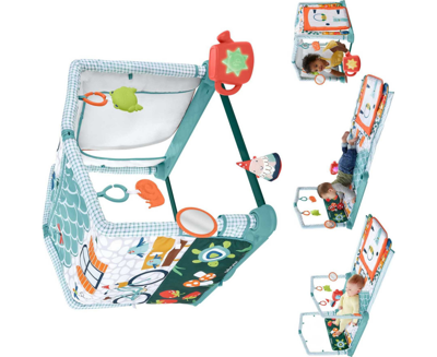 Shop Fisher Price 3-in-1 Baby Gym With Tummy Time Playmat, Tunnel And Toys, Crawl Play Activity Gym In Multi-color