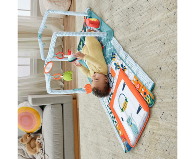 Shop Fisher Price 3-in-1 Baby Gym With Tummy Time Playmat, Tunnel And Toys, Crawl Play Activity Gym In Multi-color