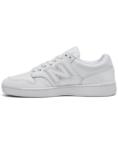 Shop New Balance Men's Bb480 Casual Sneakers From Finish Line In White