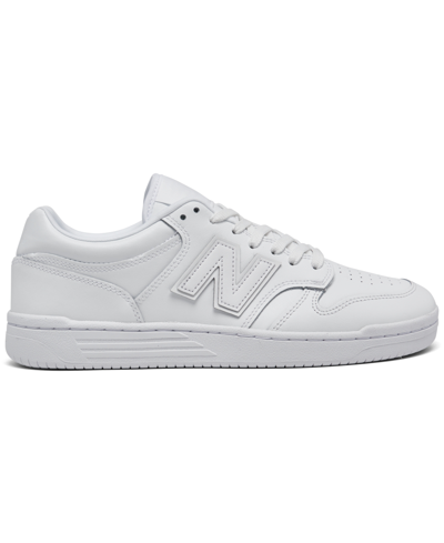 Shop New Balance Men's Bb480 Casual Sneakers From Finish Line In White
