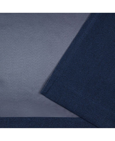 Shop Lauren Ralph Lauren Palisades Room Darkening Back Tab Rod Pocket Curtain Panel, 50" X 96" In Blue