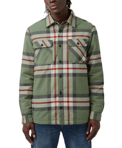 Shop Buffalo David Bitton Men's Jomon Shirt Jacket In Ultra Green
